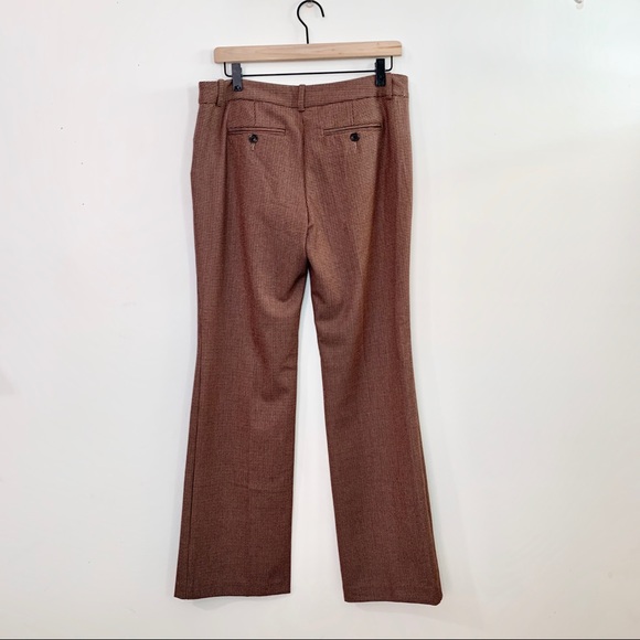 🌸ROZ & ALI Brown & Red Houndstooth Dress Pants 6 - Picture 8 of 13
